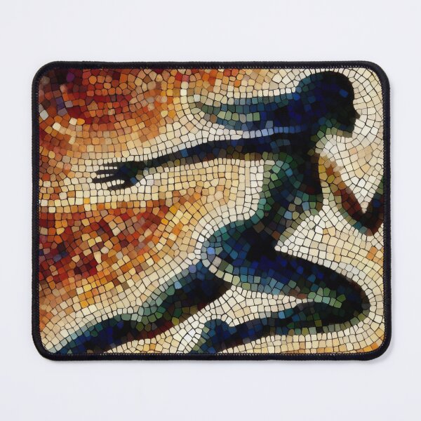 Item preview, Mosaic Momentum The Artful Sprint of Pixelated Shades designed and sold by ArtComixHaven.