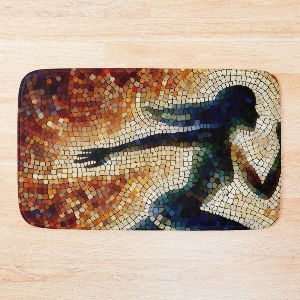 Item preview, Mosaic Momentum The Artful Sprint of Pixelated Shades designed and sold by ArtComixHaven.