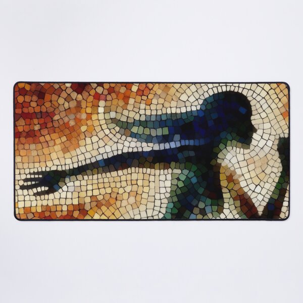 Item preview, Mosaic Momentum The Artful Sprint of Pixelated Shades designed and sold by ArtComixHaven.