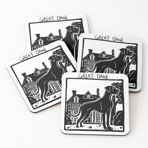 Item preview, Great Dane Stamp Art designed and sold by BrinaDraws.