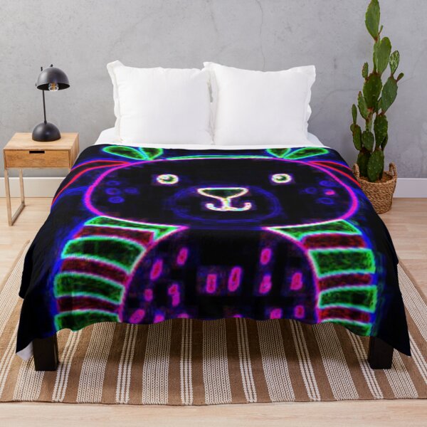Item preview, RogerPattern - "Vibrant Night: The Colorful Bear" designed and sold by RogerPattern.