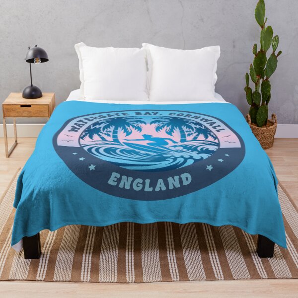 Item preview, Watergate Bay Cornwall Coast England Surfing Design designed and sold by CynthiaGraphics.