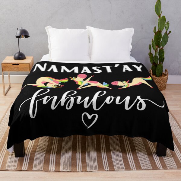 Item preview, Namastay Fabulous Funny Unicorn Yoga Lovers Namaste Design designed and sold by Jenaxbelle.