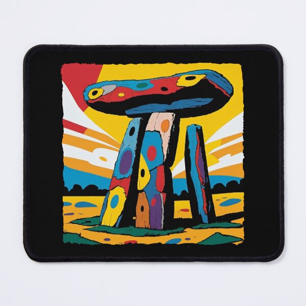 Item preview, Modern art; colorful dolmen, a little out of balance designed and sold by Harry Wibier.