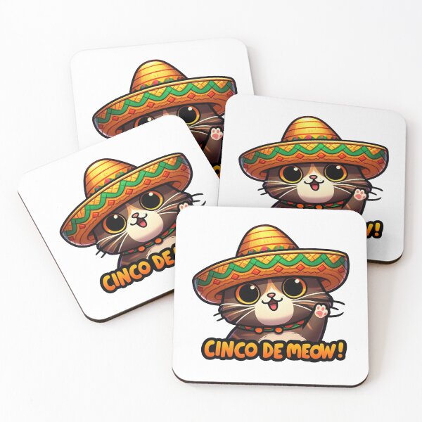 Item preview, Cinco De Mayo Meow Cat  designed and sold by ZAIKY DREAMS.