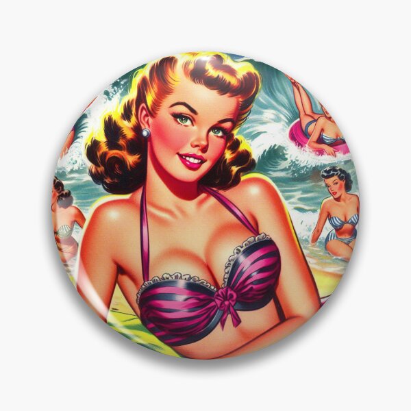 Item preview, Retro Summer Pin-up designed and sold by PulpVintage.