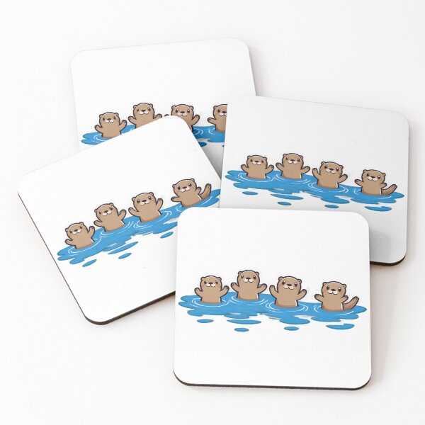 Item preview, Fluffy Otters Water Games  designed and sold by omerfdln34.