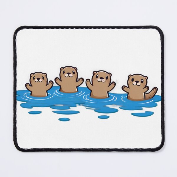 Item preview, Fluffy Otters Water Games  designed and sold by omerfdln34.
