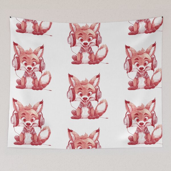 Item preview, Smiling Musical Fox designed and sold by kinpirks.