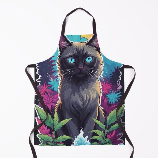 Item preview, black light poster style kitty kat designed and sold by wojysmokes.