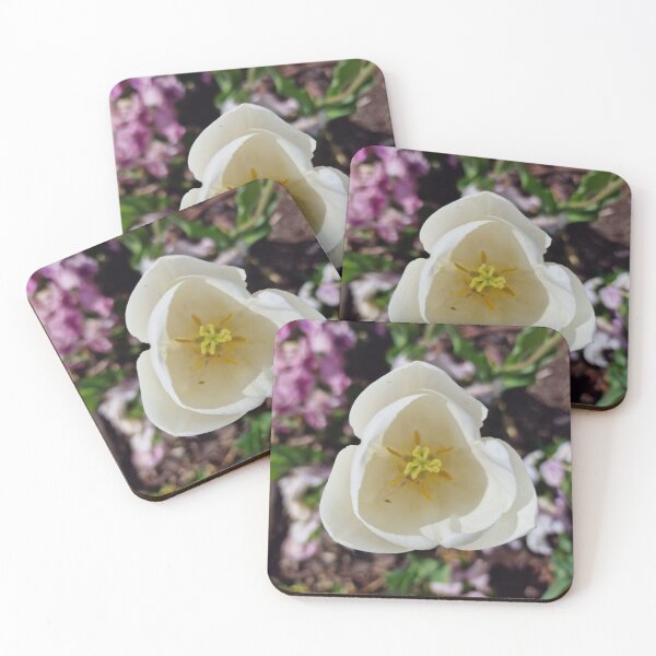 Item preview, White Tulip Flower with Petals, Pistils, Stamens designed and sold by Gaboro.