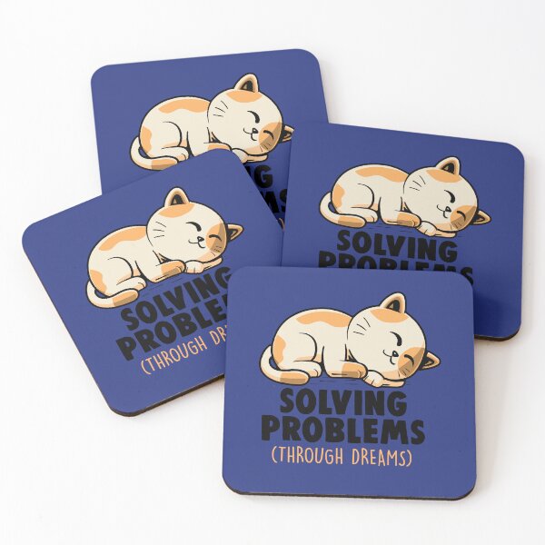 Item preview, Solving Problems Through Dreams - Funny Cute Lazy Sleeping Cat Gift designed and sold by koalateess.