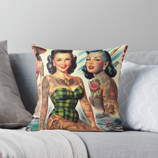 Item preview, Vintage Tattooed Pin-up designed and sold by PulpVintage.