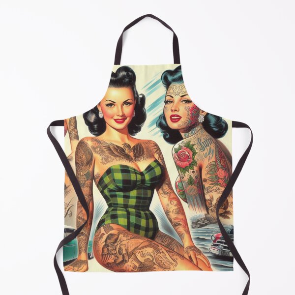 Item preview, Vintage Tattooed Pin-up designed and sold by PulpVintage.