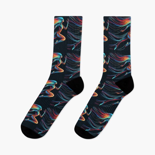 Item preview, Vibrant Elegance The Fluid Dance of Chromatic Streams designed and sold by ArtComixHaven.