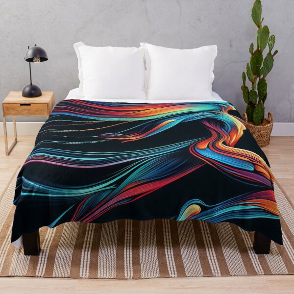 Item preview, Vibrant Elegance The Fluid Dance of Chromatic Streams designed and sold by ArtComixHaven.