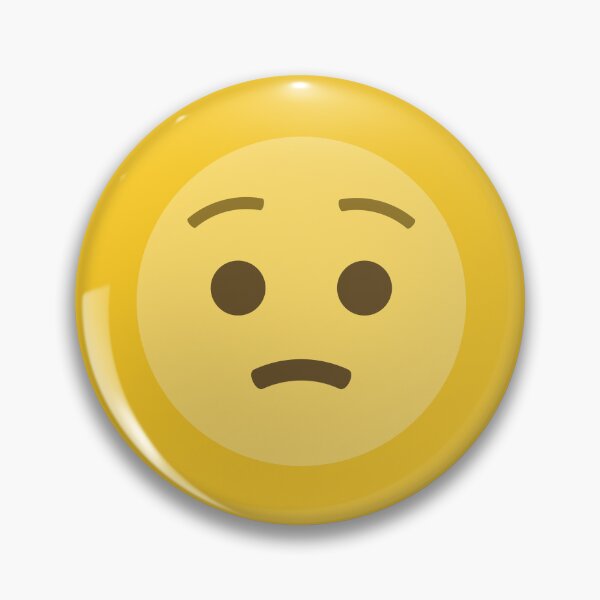 Item preview, Slightly Frowning Face Emoji designed and sold by patternsbyposh.