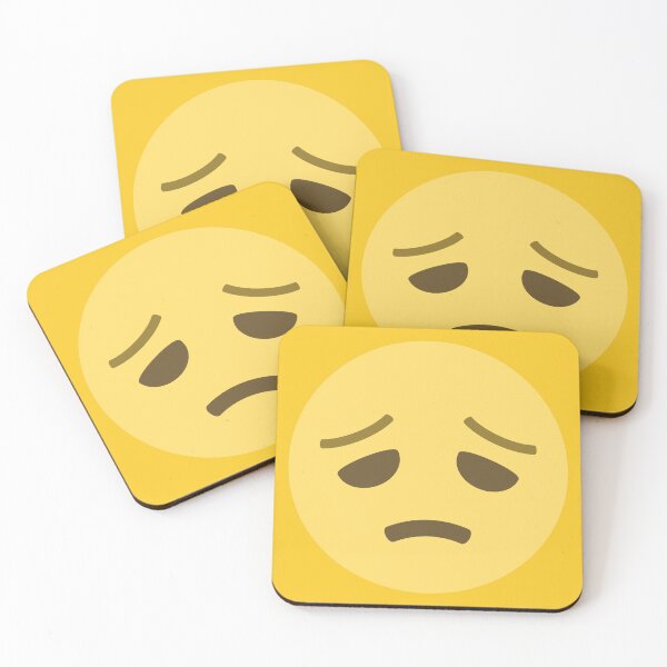 Item preview, Worried Frowning Face Emoji designed and sold by patternsbyposh.
