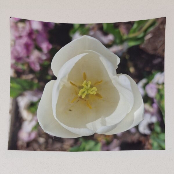 Item preview, White Tulip Flower with Petals, Pistils, Stamens designed and sold by Gaboro.