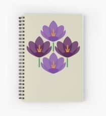 Crocus Flower Spiral Notebook