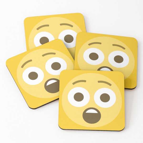 Item preview, Astonished Face Emoji designed and sold by patternsbyposh.