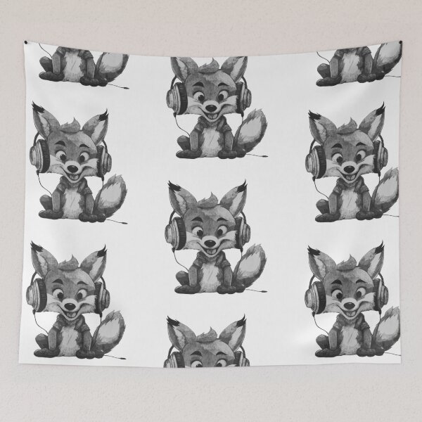 Item preview, Smiling Musical Fox designed and sold by kinpirks.