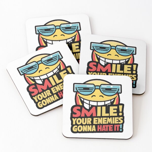 Item preview, Cool Smiley whit the text " Smile, your enemies gonna hate it!" designed and sold by Lordilyes.