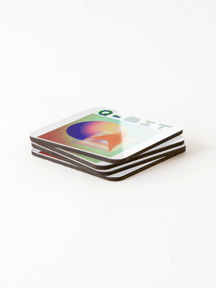 Thumbnail 4 of 5, Coasters (Set of 4), Q-Bit Quantum Computing Computer designed and sold by ColorByBlank.