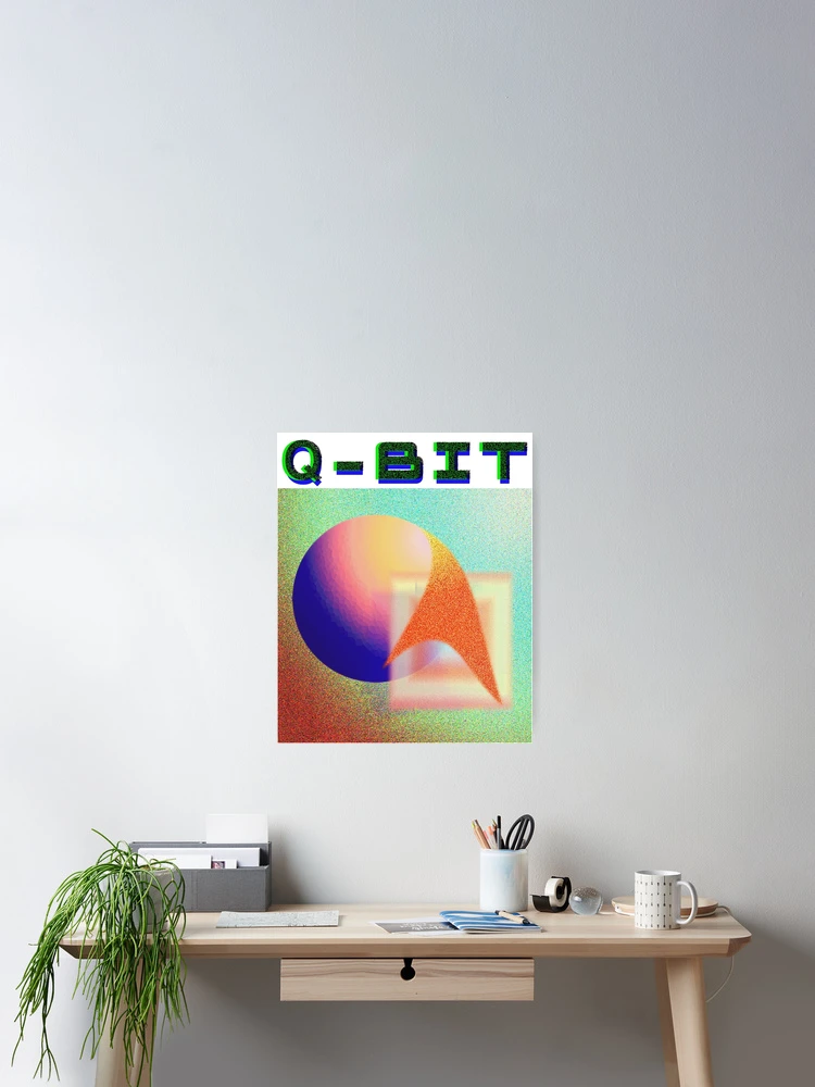 Thumbnail 2 of 3, Poster, Q-Bit Quantum Computing Computer designed and sold by ColorByBlank.