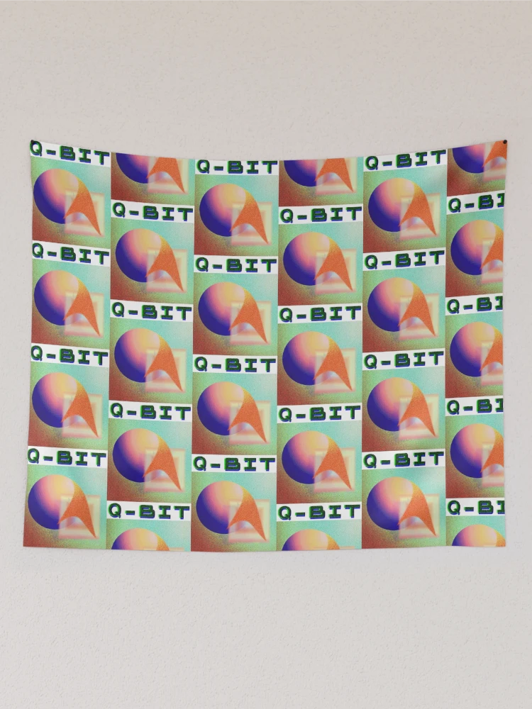 Thumbnail 2 of 3, Tapestry, Q-Bit Quantum Computing Computer designed and sold by ColorByBlank.