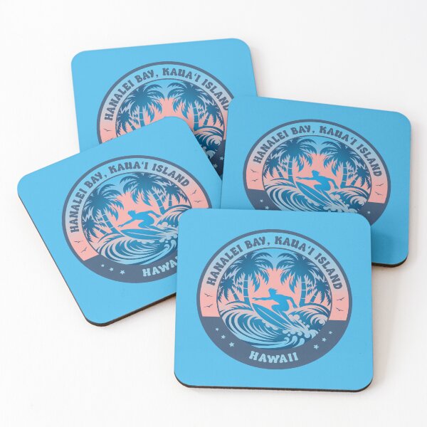 Item preview, Hanalei Bay Kauai Island Hawaii Surfing Design designed and sold by CynthiaGraphics.