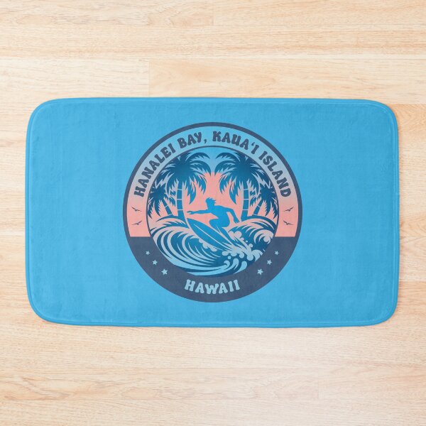 Item preview, Hanalei Bay Kauai Island Hawaii Surfing Design designed and sold by CynthiaGraphics.