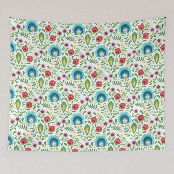 Item preview, Folklore floral pattern designed and sold by AngeMNunez.