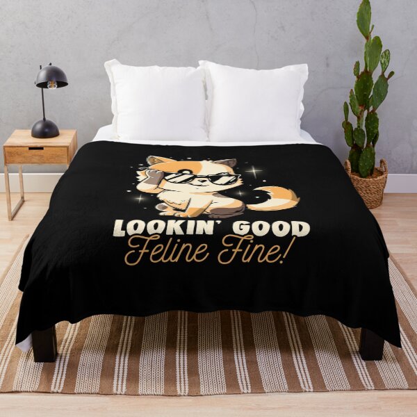 Item preview, Feline Fine - Funny Cute Cat Sarcasm Gift designed and sold by koalateess.