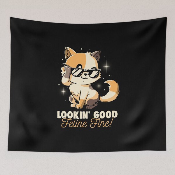 Item preview, Feline Fine - Funny Cute Cat Sarcasm Gift designed and sold by koalateess.