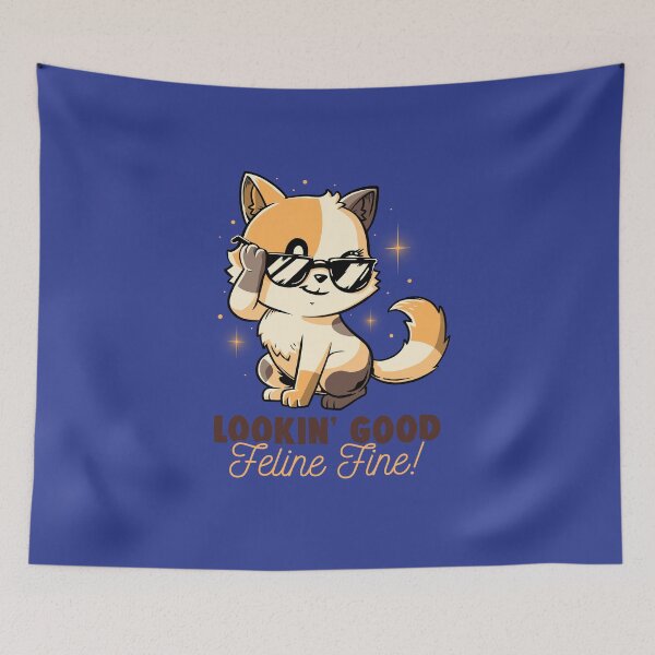 Item preview, Feline Fine - Funny Cute Cat Sarcasm Gift designed and sold by koalateess.