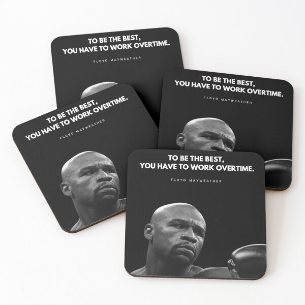 Item preview, Floyd Mayweather Motivational Quote Portrait designed and sold by SuccessInsanity.