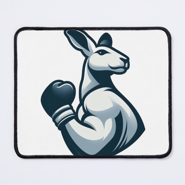 Item preview, Minimalist Boxing Kangaroo Logo designed and sold by Martial-Art-23.