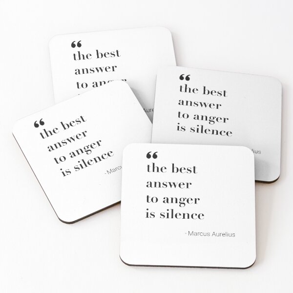 Item preview, Silence Stoic Quote Wallpaper Marcus Aurelius Motivational Inspirational Modern Wall Art Home Decor Minimalist Clear designed and sold by Lichtbildfang.