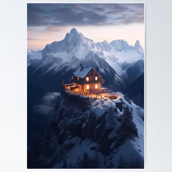 Item preview, Snow mountain cabin designed and sold by gmerkys.