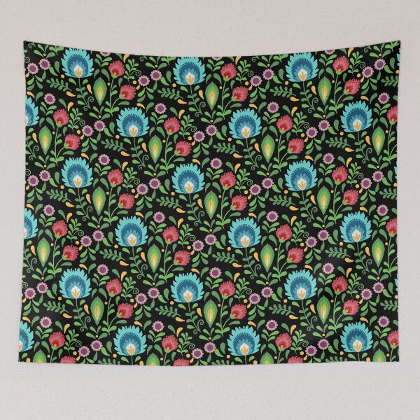 Item preview, Folklore floral pattern designed and sold by AngeMNunez.