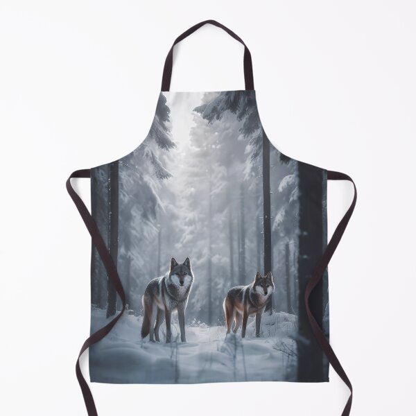 Item preview, Wolves in snowy forest designed and sold by gmerkys.