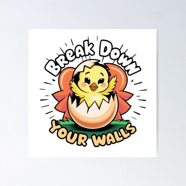 Item preview, Break down your walls designed and sold by catcraftss.