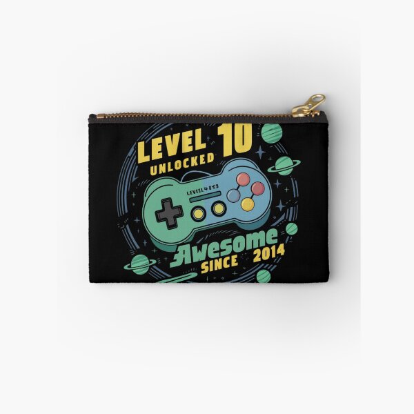 Item preview, level 10 unlocked awesome since 2014 designed and sold by first-shirt ⭐ ⭐ ⭐ ⭐ ⭐.