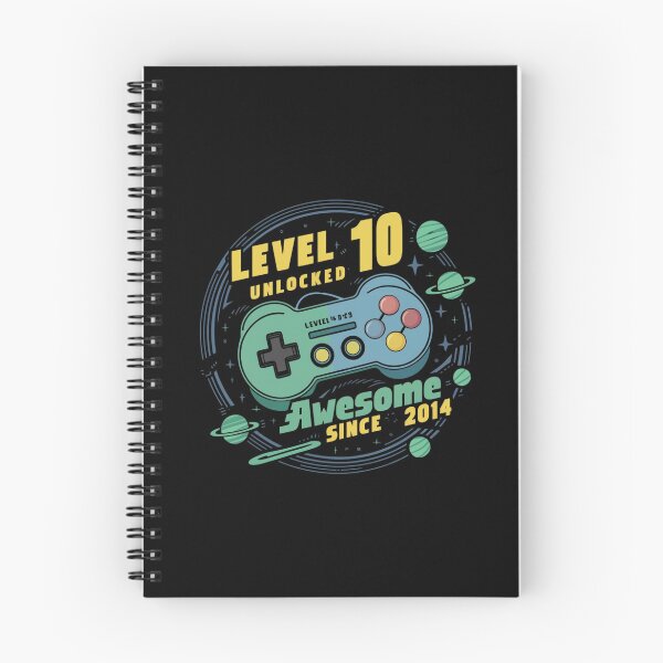 Item preview, level 10 unlocked awesome since 2014 designed and sold by first-shirt ⭐ ⭐ ⭐ ⭐ ⭐.