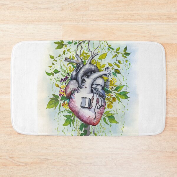 Item preview, Botanical Beat: Watercolor Heart with Life-saving Touch designed and sold by EmeraldeaArt.