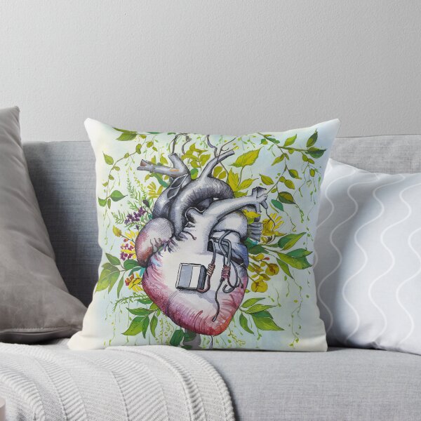 Item preview, Botanical Beat: Watercolor Heart with Life-saving Touch designed and sold by EmeraldeaArt.