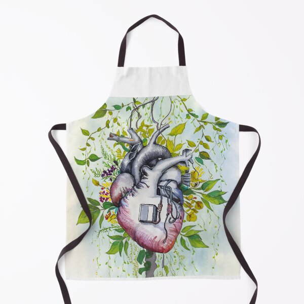 Item preview, Botanical Beat: Watercolor Heart with Life-saving Touch designed and sold by EmeraldeaArt.