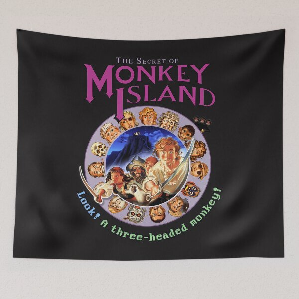 Item preview, Secret Of Monkey Island - Look A Three-Headed Monkey Classic Ms-Dos Point And Click Graphic Adventure Game designed and sold by CamillDurgan.