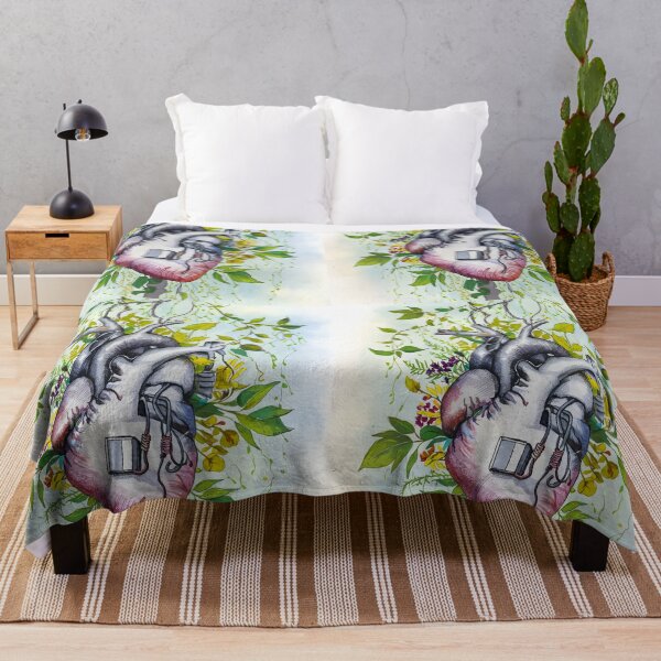 Item preview, Botanical Beat: Watercolor Heart with Life-saving Touch designed and sold by EmeraldeaArt.
